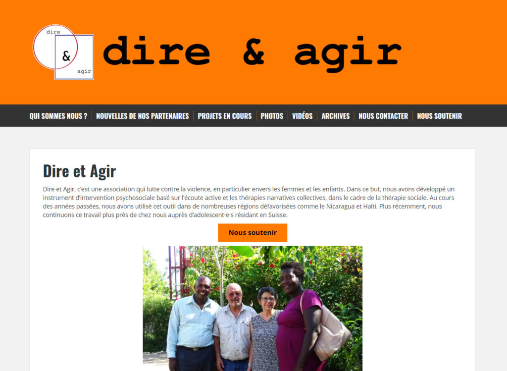 Site de l'association Dire & Agir